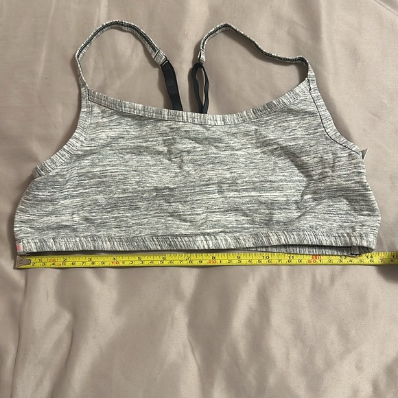 Victoria’s Secret Pink Bralette Bra Grey Black Size L | Strappy Back - Picture 10 of 10